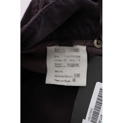 Ermanno Scervino Brown Cotton Cropped Casual Pants 1728,67345645728,Brown,Casual Pants - Pants - Clothing,Clothing,Ermanno Scervino,IT40|S,IT42|M,IT46|XL,Jeans & Pants - Women - Clothing,Material: 100% Cotton,New with tags,Pants - Clothing,Women,Women - C