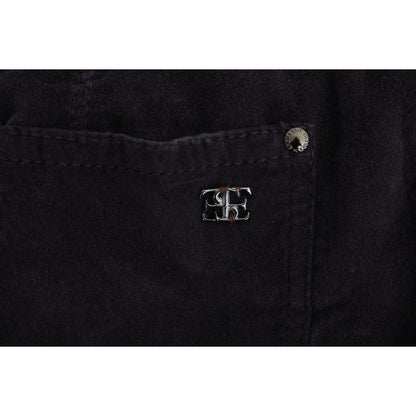 Ermanno Scervino Brown Cotton Cropped Casual Pants 1728,67345645728,Brown,Casual Pants - Pants - Clothing,Clothing,Ermanno Scervino,IT40|S,IT42|M,IT46|XL,Jeans & Pants - Women - Clothing,Material: 100% Cotton,New with tags,Pants - Clothing,Women,Women - C