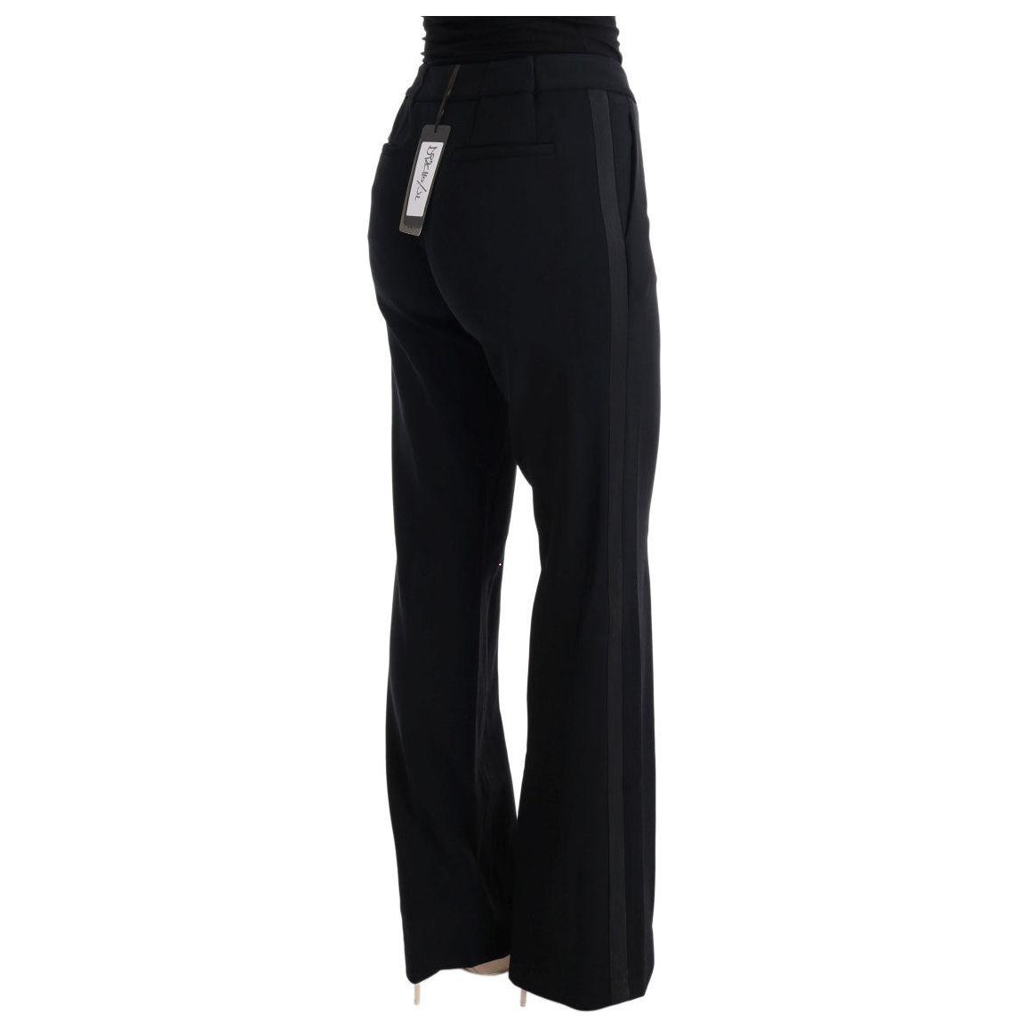 Ermanno Scervino Chic Black Bootcut Formal Pants Ermanno Scervino