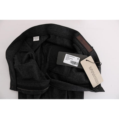 Ermanno Scervino Gray Virgin Wool Skinny Casual Pants 1728,19% PA,2% Elastane,67345645728,Casual Pants - Pants - Clothing,Clothing,Ermanno Scervino,Gray,IT42|M,IT44|L,Jeans & Pants - Women - Clothing,Material: 79% Virgin wool,New with tags,Pants - Clothin