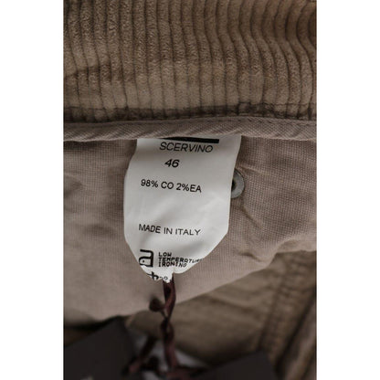Ermanno Scervino Beige Cotton Velvet Regular Fit Pants 1728,2% EA,67345645728,Beige,Casual Pants - Pants - Clothing,Clothing,Ermanno Scervino,IT46|XL,Jeans & Pants - Women - Clothing,Material: 98% cotton,New with tags,Pants - Clothing,Women,Women - Clothi
