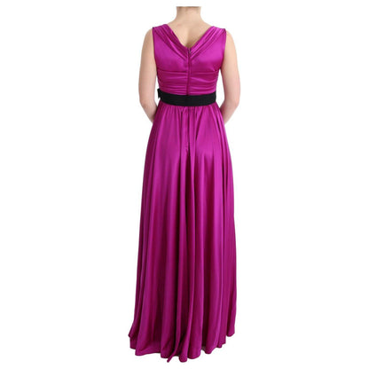Dolce & Gabbana Pink Silk Stretch Shift Long Dress 1728,4% Acetate,4% Elastane,67345645728,8% Cotton,Clothing,Dolce & Gabbana,Dresses - Clothing,Dresses - Women - Clothing,IT40|S,Long - Dresses - Clothing,Material: 86% Silk,New with tags,Pink,Sleeveless -