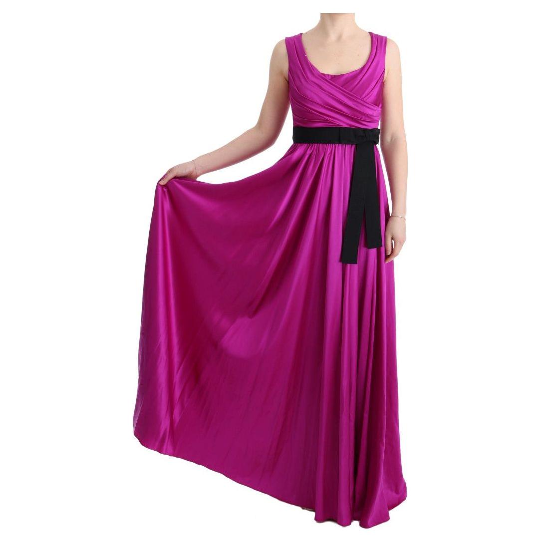 Dolce & Gabbana Pink Silk Stretch Shift Long Dress 1728,4% Acetate,4% Elastane,67345645728,8% Cotton,Clothing,Dolce & Gabbana,Dresses - Clothing,Dresses - Women - Clothing,IT40|S,Long - Dresses - Clothing,Material: 86% Silk,New with tags,Pink,Sleeveless -