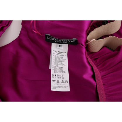 Dolce & Gabbana Pink Silk Stretch Shift Long Dress 1728,4% Acetate,4% Elastane,67345645728,8% Cotton,Clothing,Dolce & Gabbana,Dresses - Clothing,Dresses - Women - Clothing,IT40|S,Long - Dresses - Clothing,Material: 86% Silk,New with tags,Pink,Sleeveless -