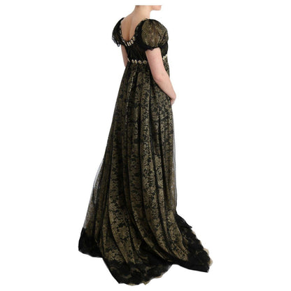 Dolce & Gabbana Black Yellow Crystal Lace Shift Dress 1728,67345645728,76% PA,Black,Clothing,Dolce & Gabbana,Dresses - Clothing,Dresses - Women - Clothing,IT40|S,Long - Dresses - Clothing,Material: 24% Cotton,New with tags,Shortsleeve - Dresses - Clothing