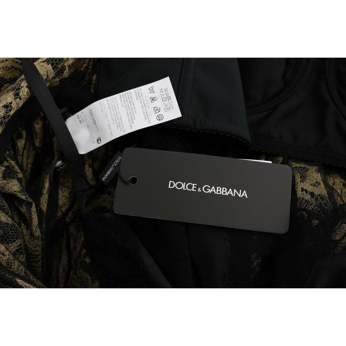 Dolce & Gabbana Black Yellow Crystal Lace Shift Dress 1728,67345645728,76% PA,Black,Clothing,Dolce & Gabbana,Dresses - Clothing,Dresses - Women - Clothing,IT40|S,Long - Dresses - Clothing,Material: 24% Cotton,New with tags,Shortsleeve - Dresses - Clothing