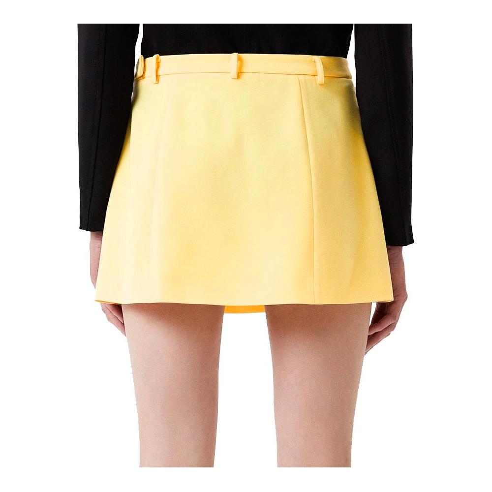 Patrizia Pepe Yellow Polyester Skirt Patrizia Pepe