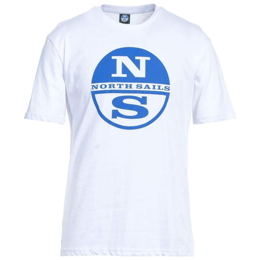 North Sails Crisp White Logo Cotton T-Shirt North Sails