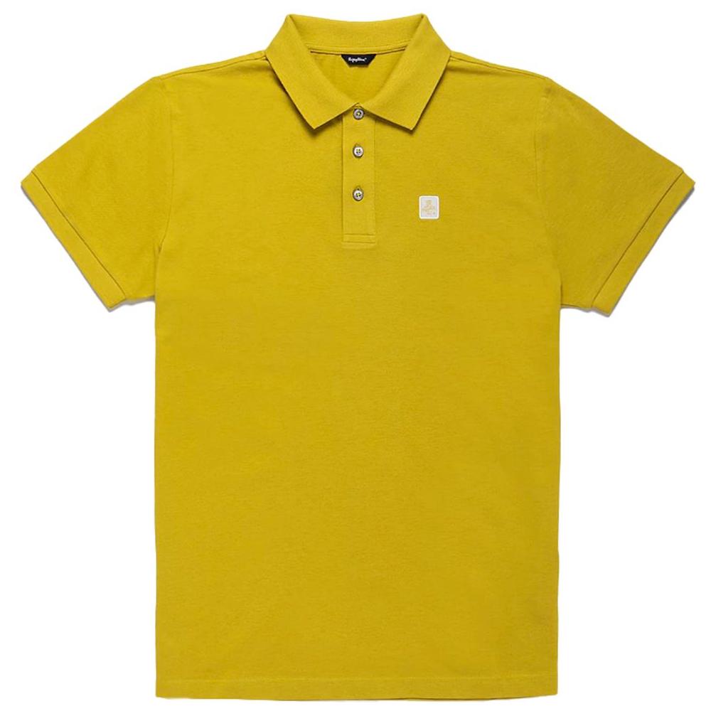 Refrigiwear Yellow Cotton Men Polo Refrigiwear