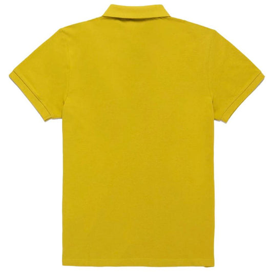 Refrigiwear Yellow Cotton Men Polo Refrigiwear