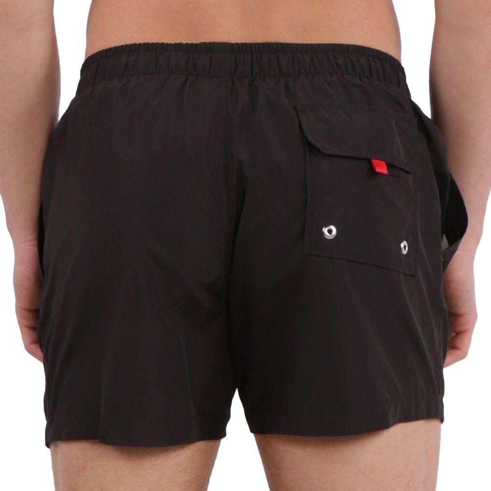 La Martina Sleek Black Drawstring Swim Boxers La Martina