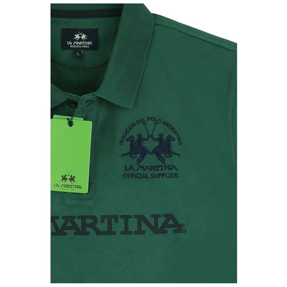 La Martina Elegant Long-Sleeved Jersey Polo La Martina