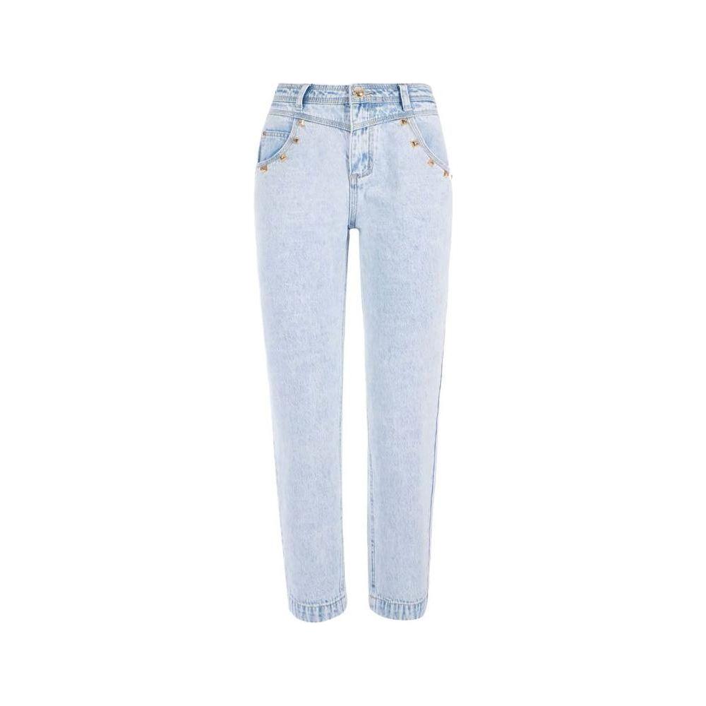 Yes Zee Light Blue Cotton Women Jeans Yes Zee