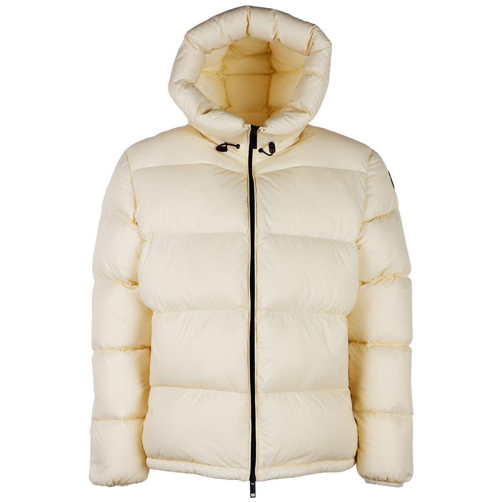 Centogrammi Elegant Cream Puffer Jacket Centogrammi