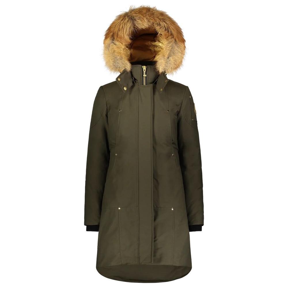 Moose Knuckles Army Cotton Women Parka Coat Moose Knuckles