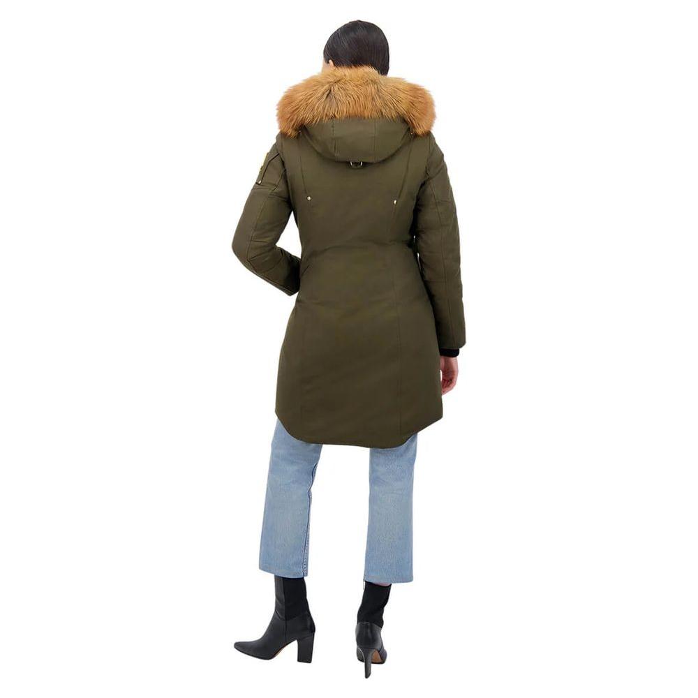 Moose Knuckles Army Cotton Women Parka Coat Moose Knuckles