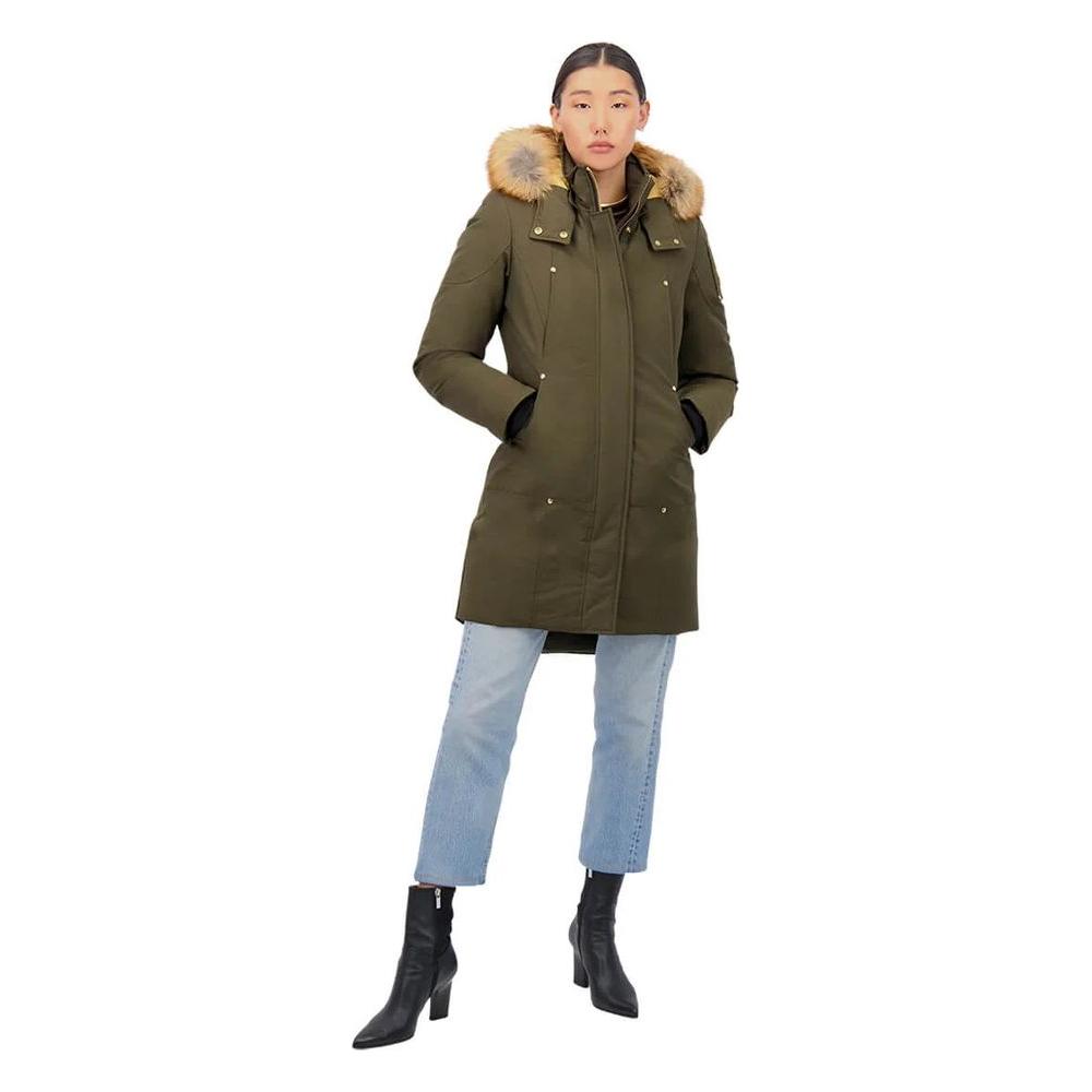 Moose Knuckles Army Cotton Women Parka Coat Moose Knuckles