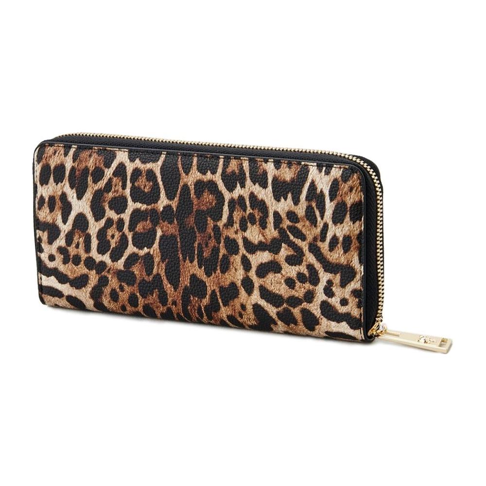 Plein Sport Sleek Designer Zipper Wallet with Gold Accents Plein Sport