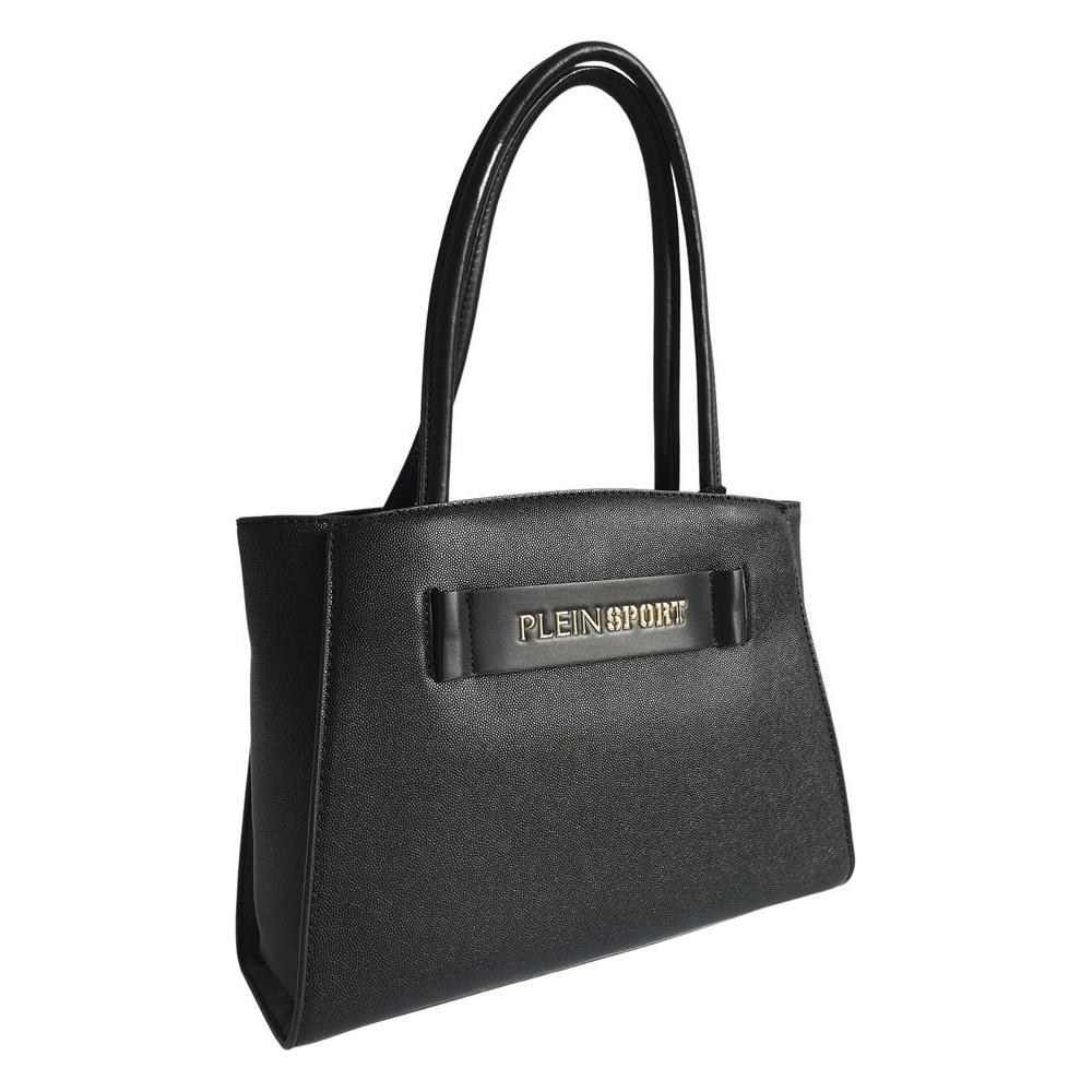 Plein Sport Sleek Black Three-Compartment Tote Bag Plein Sport