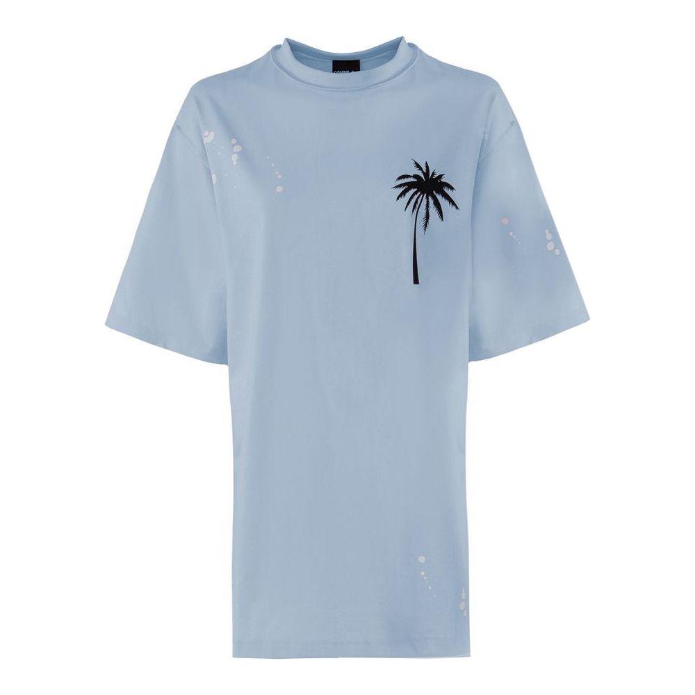 Comme Des Fuckdown Light Blue Cotton Women Dress Comme Des Fuckdown