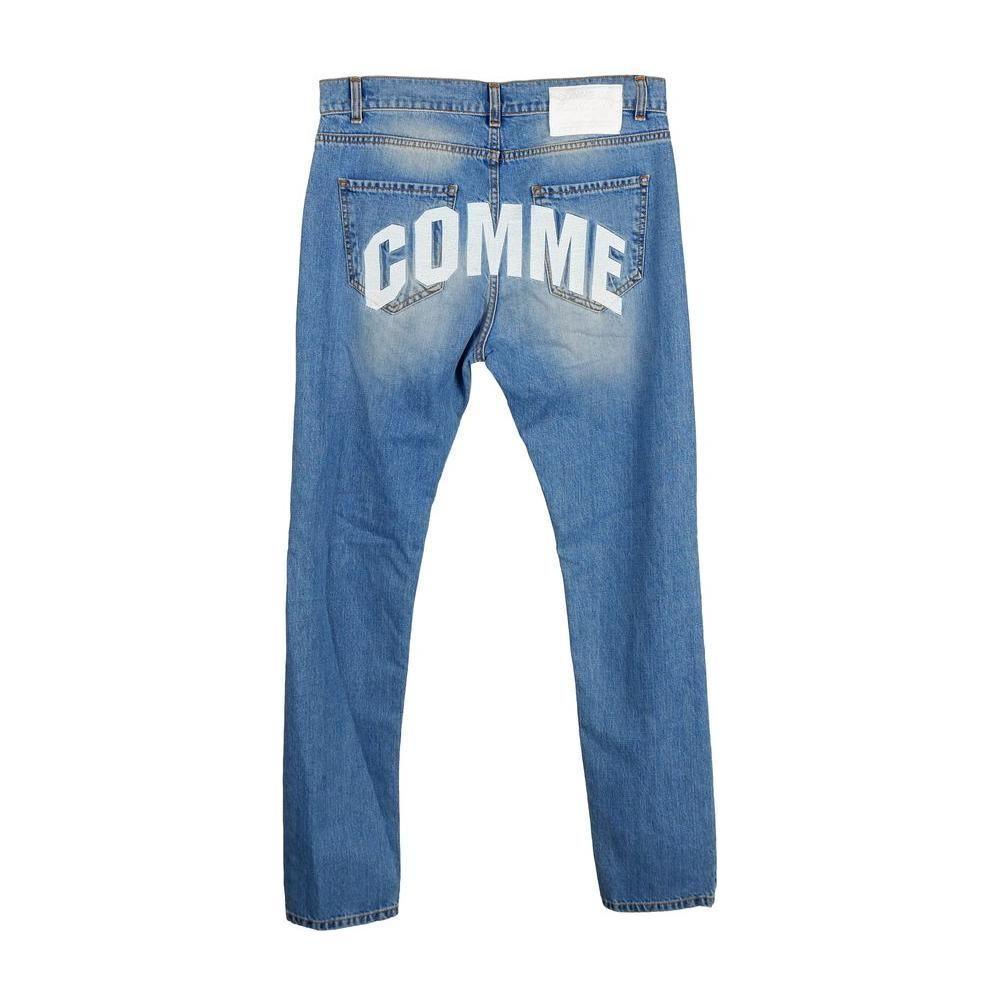 Comme Des Fuckdown Blue Cotton Men Jeans Comme Des Fuckdown