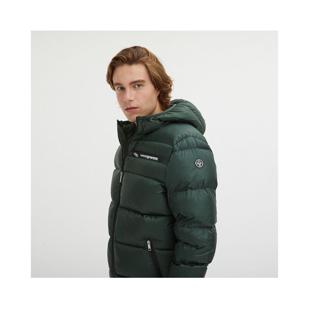 Centogrammi Green Nylon Men Jacket Centogrammi