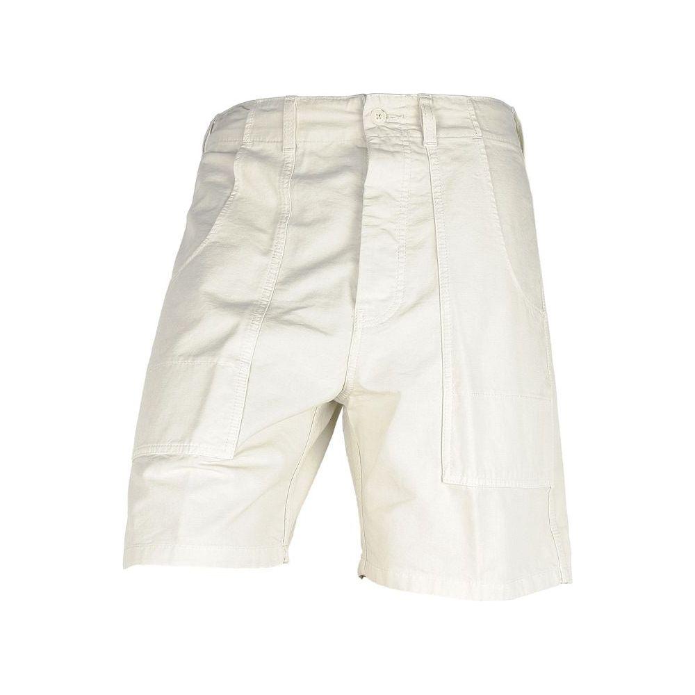 Don The Fuller White Cotton Men's Bermuda Short Don The Fuller