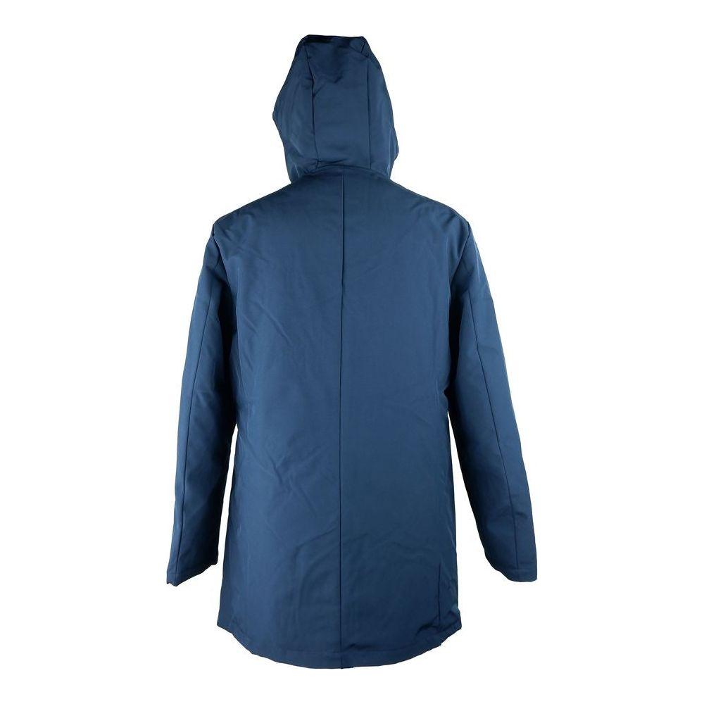 Refrigiwear Blue Polyester Men Jacket Refrigiwear