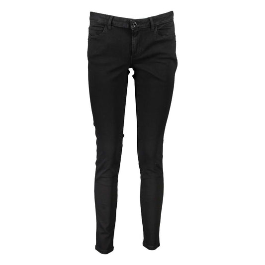 Guess Jeans Black Cotton Jeans & Pant Guess Jeans