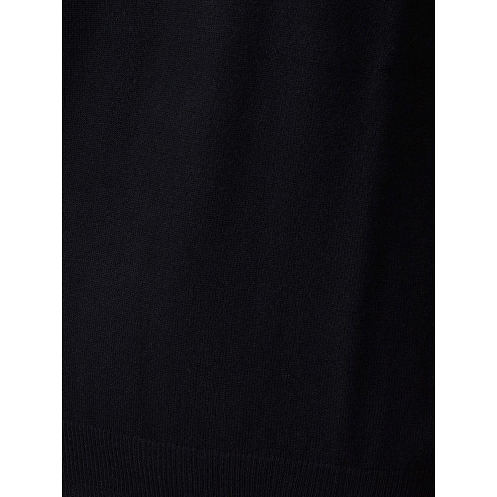 KANGRA Elegant Black Wool Sweater for Men KANGRA