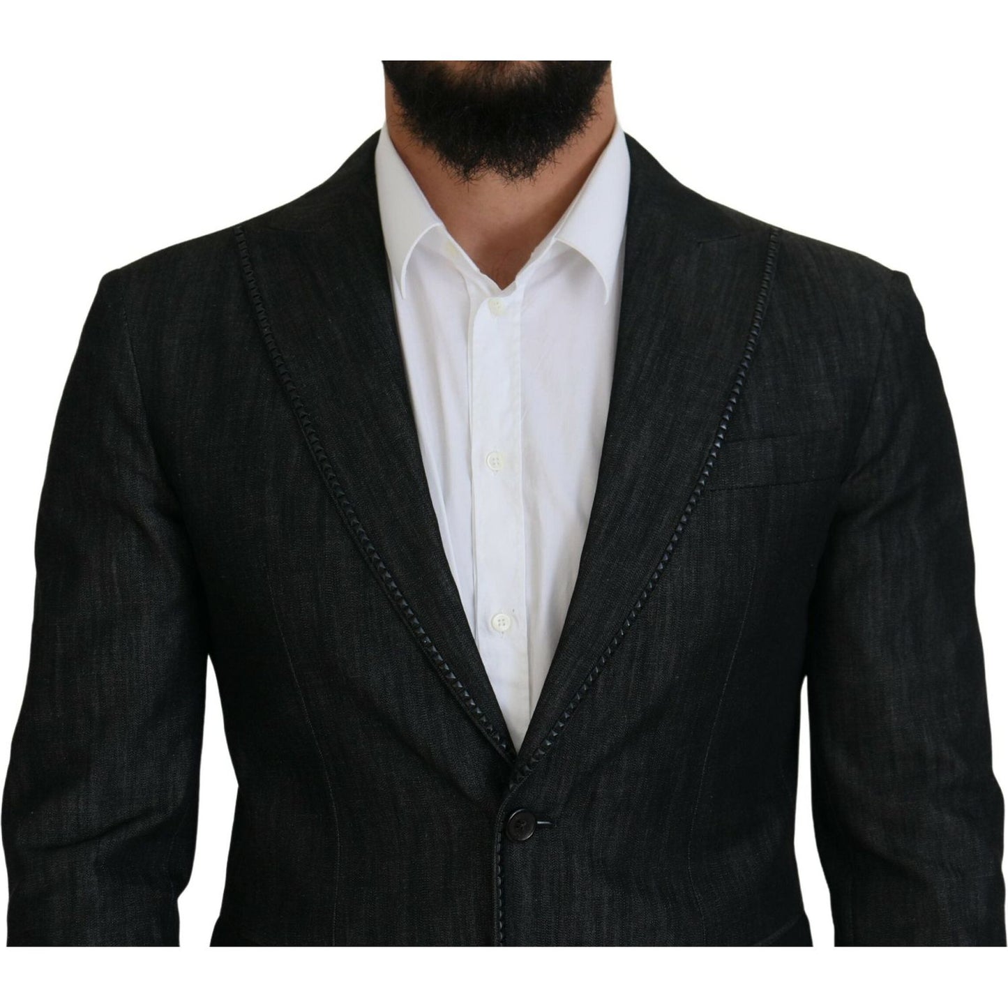 Dsquared² Black Cotton Single Breasted 2 Piece MIAMI Suit Dsquared²