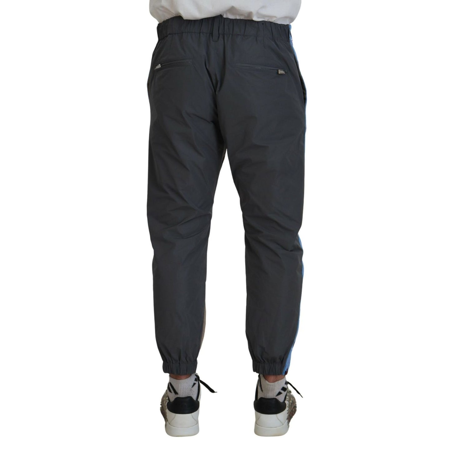 Dsquared² Cotton Brown Gray Two Tone Men Casual Pants