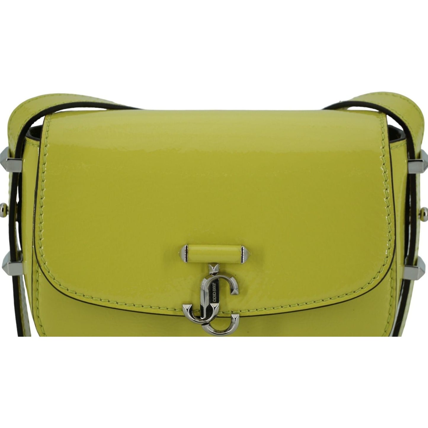 Jimmy Choo Lime Yellow Leather Small Shoulder Bag Jimmy Choo