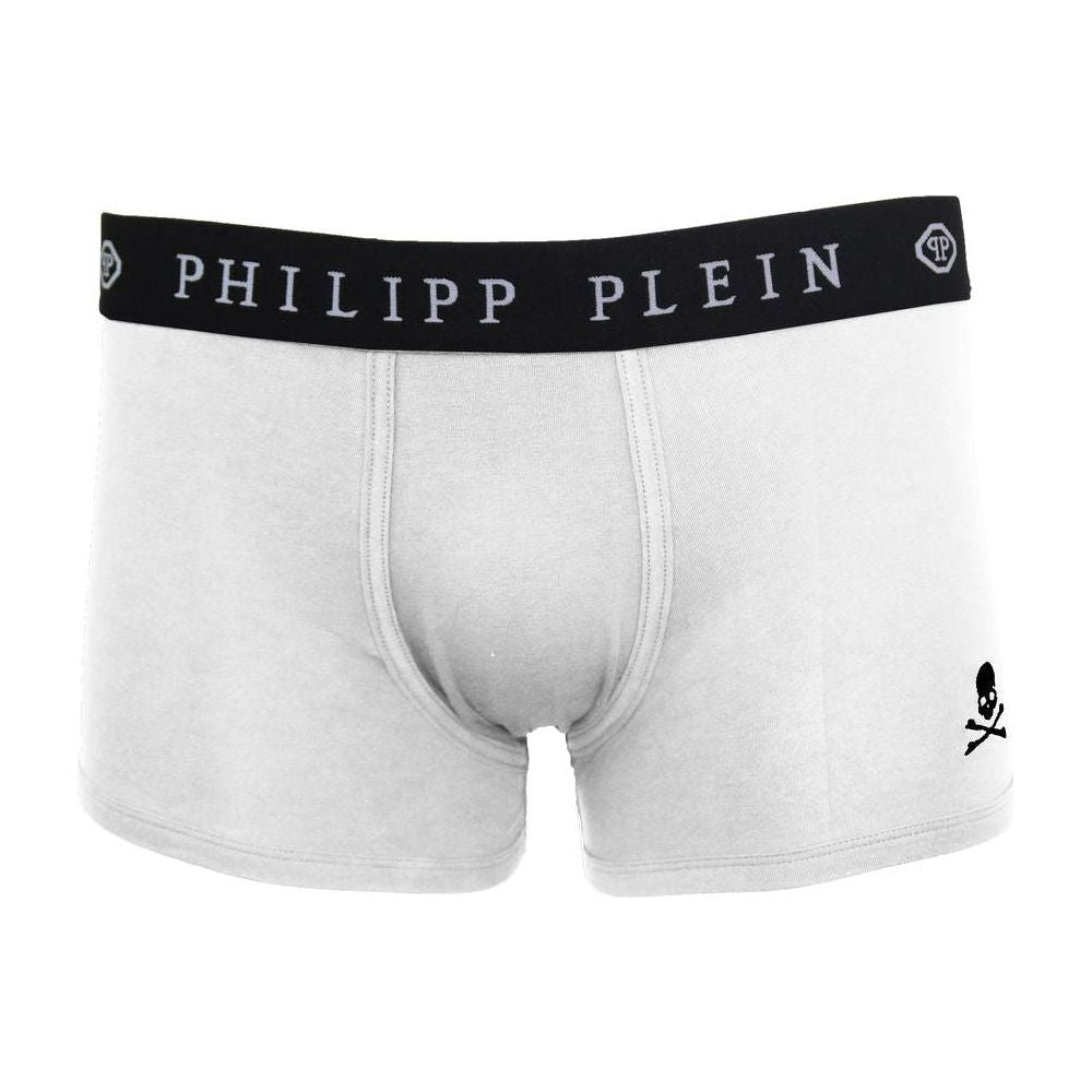 Philipp Plein White Cotton Men's Boxer Philipp Plein