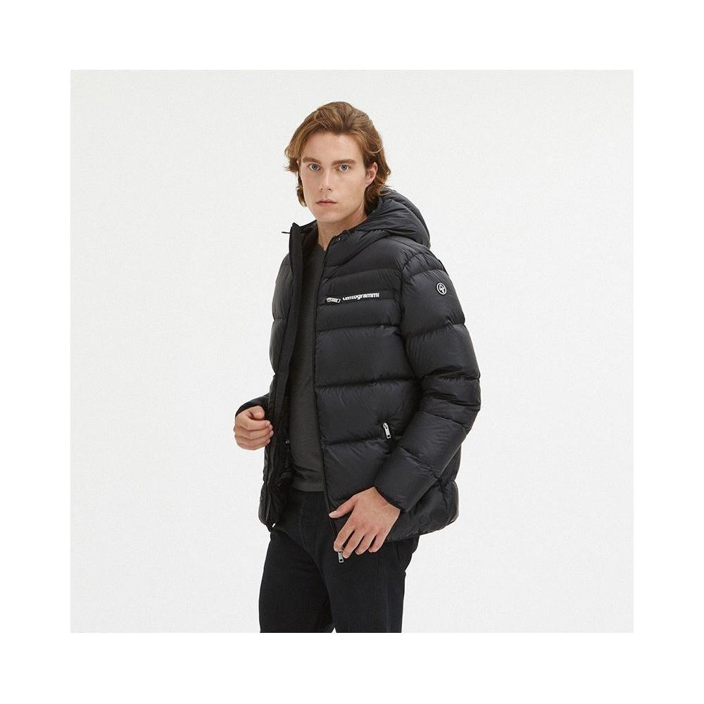 Centogrammi Black Nylon Men Jacket Centogrammi