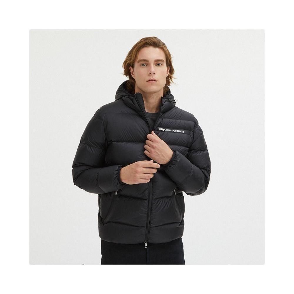 Centogrammi Black Nylon Men Jacket Centogrammi