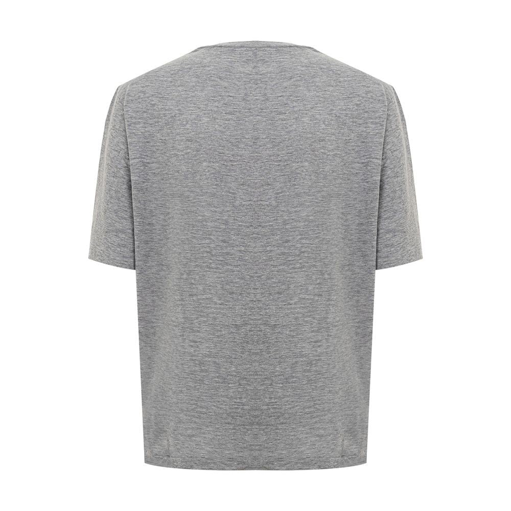 Dsquared² Chic Gray Cotton Tee for the Modern Woman Dsquared²