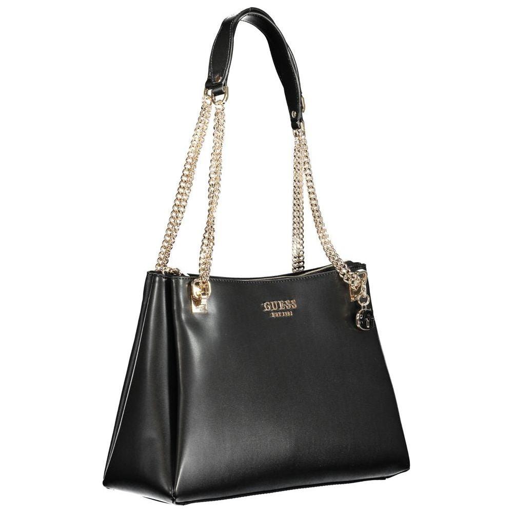 Guess Jeans Black Polyethylene Handbag Guess Jeans