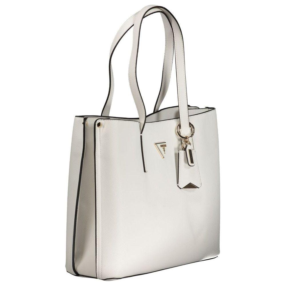 Guess Jeans White Polyethylene Handbag Guess Jeans