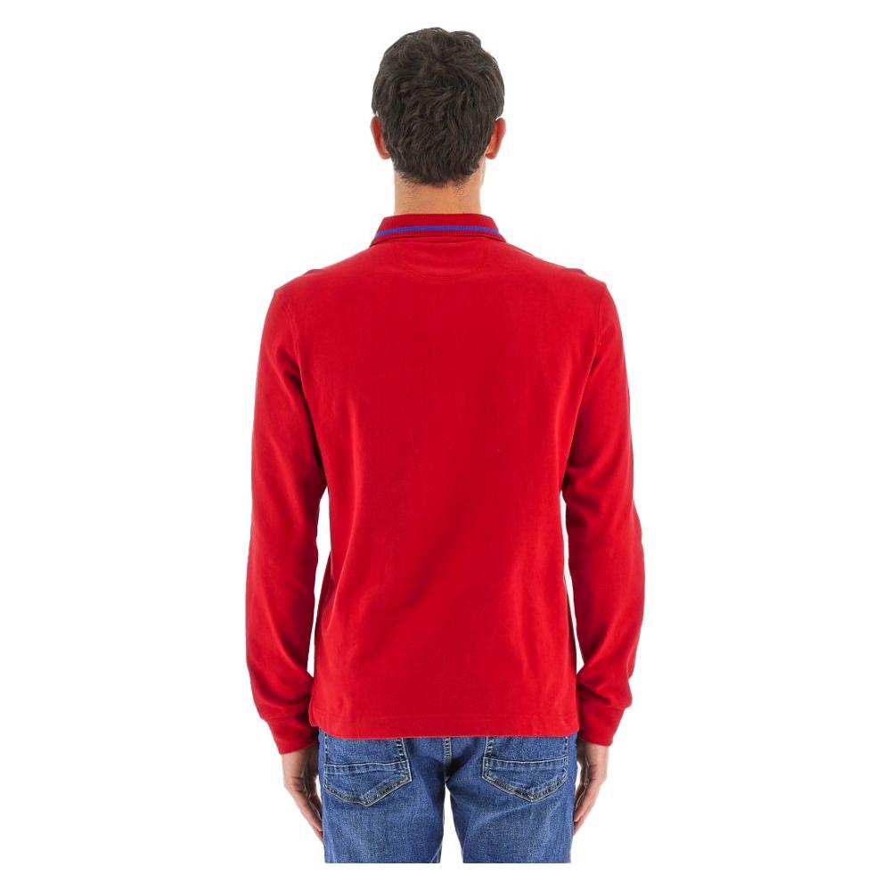 La Martina Red Cotton Polo Shirt La Martina