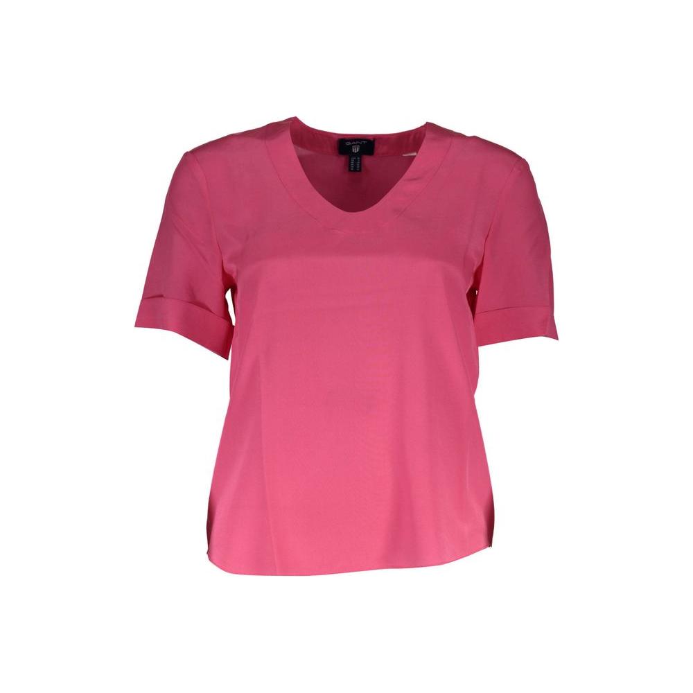 Gant Pink Silk Tops & T-Shirt Gant