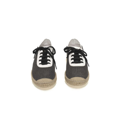 Cerruti 1881 Black Calfskin Men Sneaker