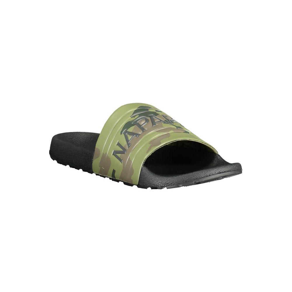 Napapijri Green Polyester Sandal Napapijri