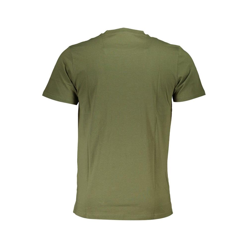 Cavalli Class Green Cotton T-Shirt Cavalli Class