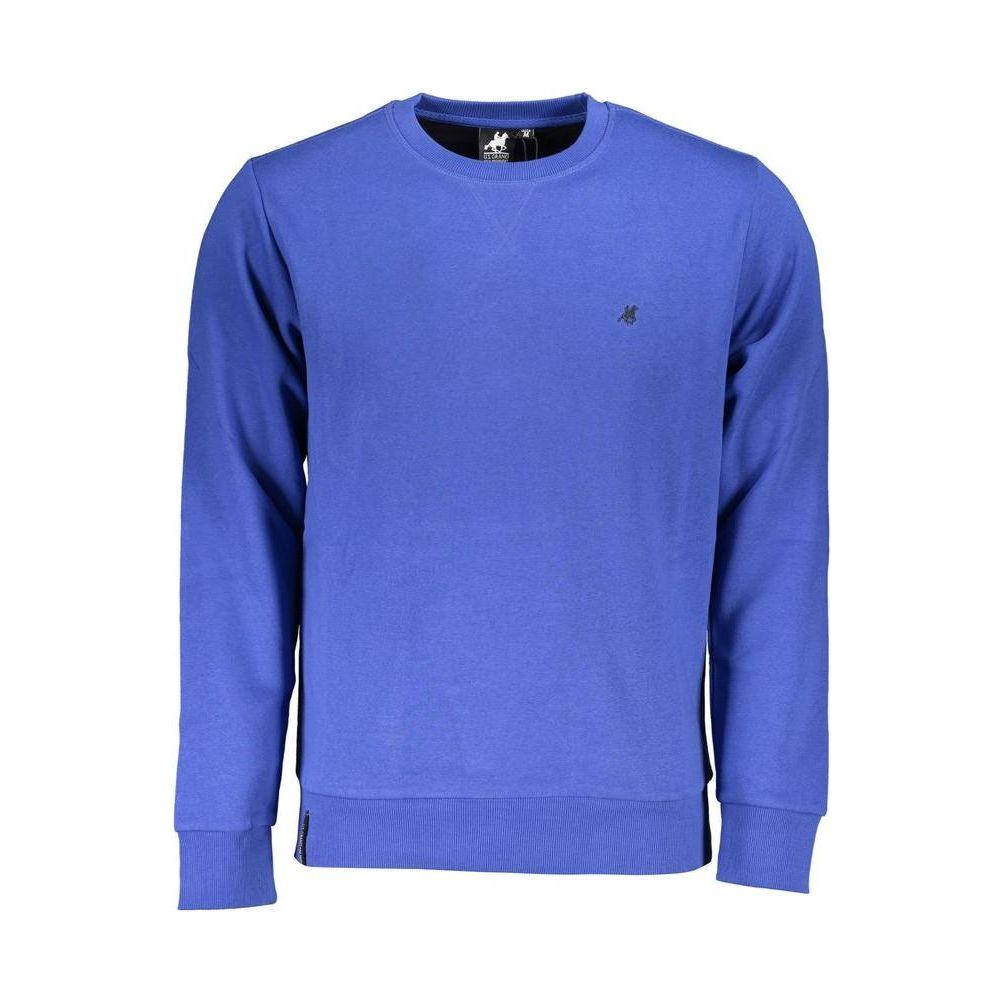 U.S. Grand Polo Blue Cotton Sweater U.S. Grand Polo