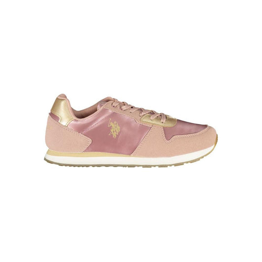 U.S. POLO ASSN. Pink Polyester Sneaker U.S. POLO ASSN.