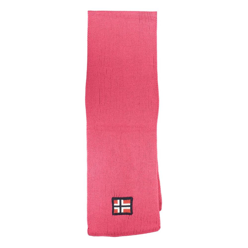 Norway 1963 Pink Acrylic Scarf Norway 1963