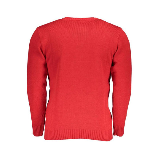 U.S. Grand Polo Red Fabric Sweater U.S. Grand Polo