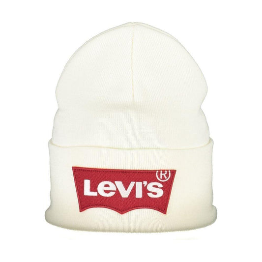 Levi's White Acrylic Hats & Cap Levi's