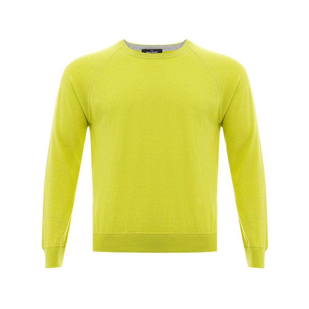 Gran Sasso Sunny Yellow Italian Cotton Sweater Gran Sasso